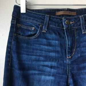 JOE'S JEANS Skinny Ankle Dark Wash Knee Slit Sz 26